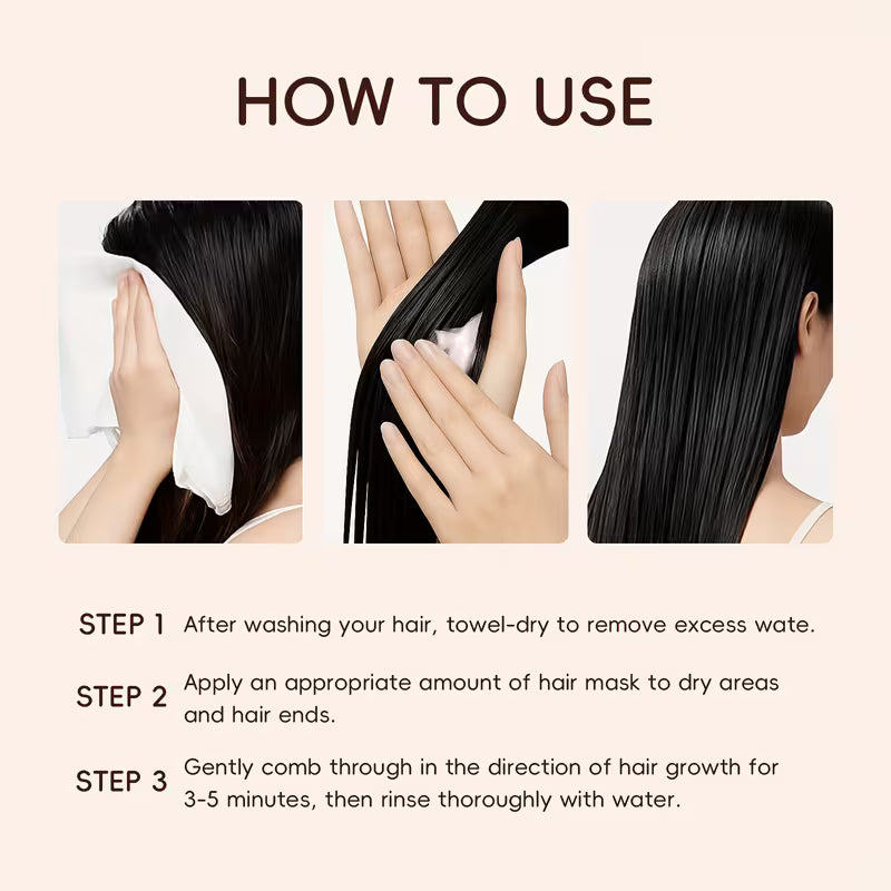 LAIKOU - Японска Маска за Коса Sakura с масло от Ший, Кератин, Арганово масло и Колаген