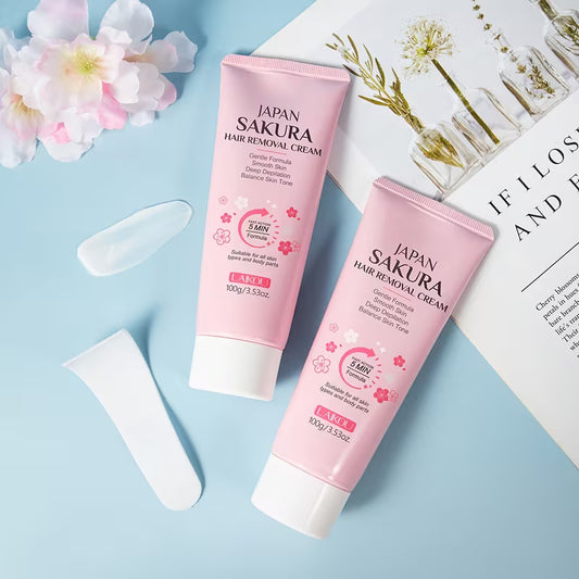 LAIKOU - Японски крем Sakura за обезкосмяване с Алое Вера